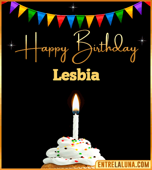 GiF Happy Birthday Lesbia